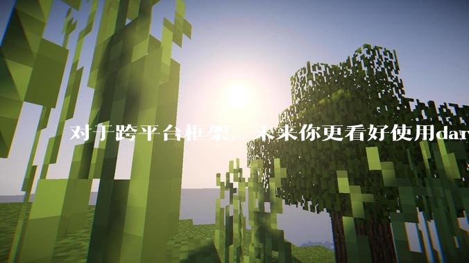 对于跨平台框架，未来你更看好使用dart语言的flutter还是.net新发布的maui?